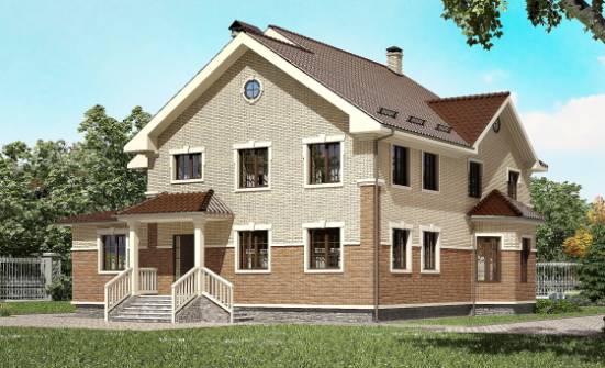 300-004-Л Проект двухэтажного дома, современный коттедж из газосиликатных блоков Осинники | Проекты домов от House Expert
