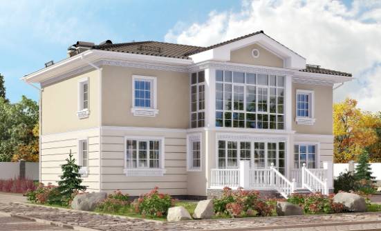 210-005-Л Проект двухэтажного дома, простой коттедж из бризолита Таштагол | Проекты домов от House Expert