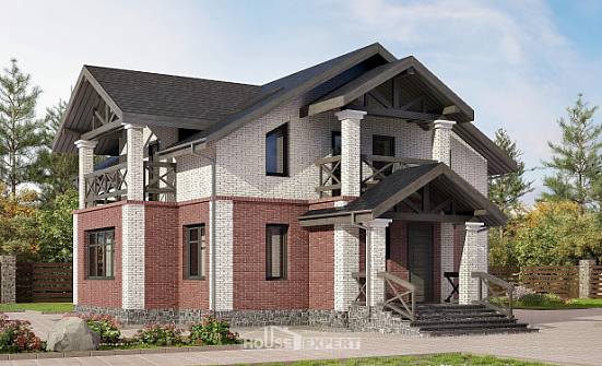 160-014-Л Проект двухэтажного дома, недорогой дом из арболита Киселёвск | Проекты домов от House Expert