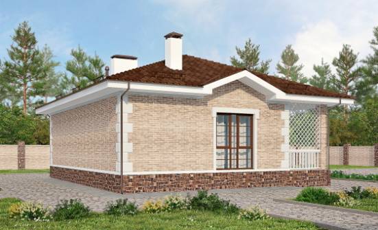 065-002-П Проект бани из кирпича Полысаево | Проекты домов от House Expert
