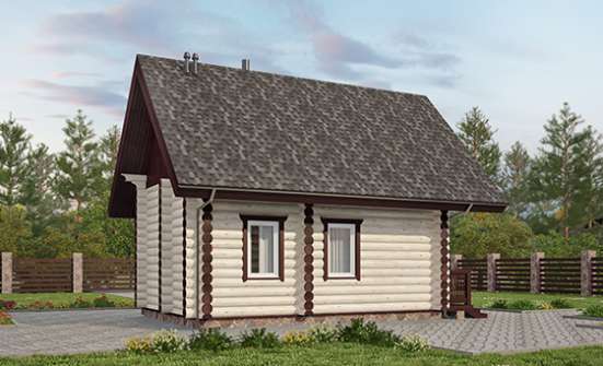 035-001-Л Проект бани из дерева Ленинск-Кузнецкий | Проекты одноэтажных домов от House Expert