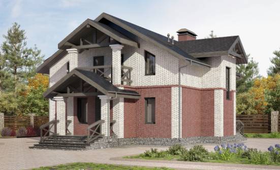 160-014-Л Проект двухэтажного дома, недорогой дом из арболита Киселёвск | Проекты домов от House Expert