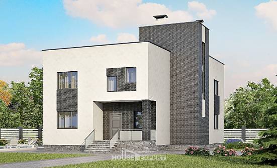 225-001-П Проект двухэтажного дома, просторный коттедж из бризолита Междуреченск | Проекты домов от House Expert