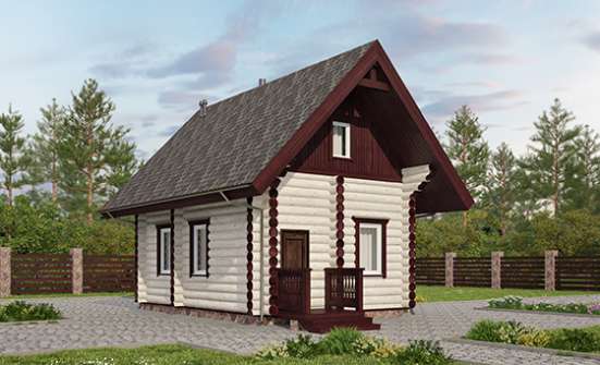 035-001-Л Проект бани из дерева Ленинск-Кузнецкий | Проекты одноэтажных домов от House Expert
