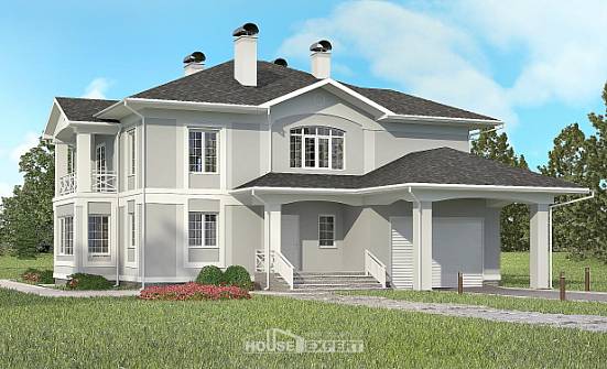 360-001-П Проект двухэтажного дома, гараж, большой дом из кирпича Полысаево | Проекты домов от House Expert
