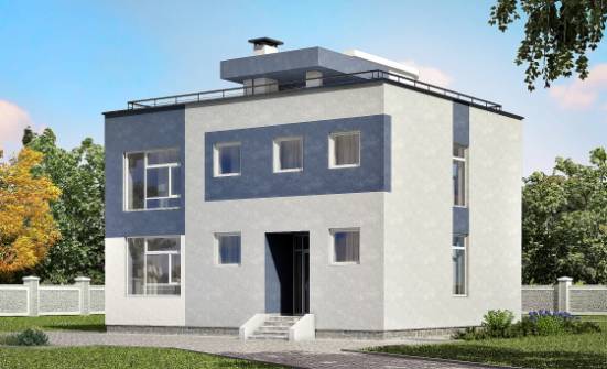 180-005-П Проект двухэтажного дома, просторный коттедж из блока Калтан | Проекты домов от House Expert