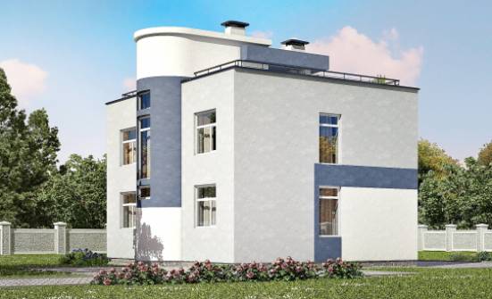 180-005-П Проект двухэтажного дома, просторный коттедж из блока Калтан | Проекты домов от House Expert