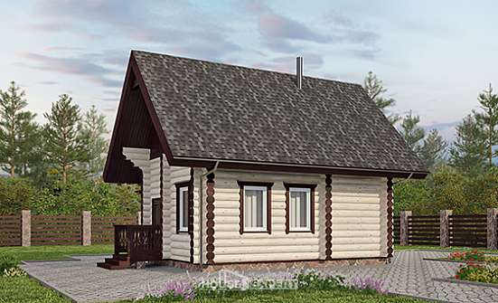 035-001-Л Проект бани из дерева Ленинск-Кузнецкий | Проекты домов от House Expert
