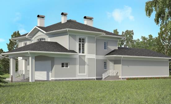 360-001-П Проект двухэтажного дома, гараж, большой дом из кирпича Полысаево | Проекты домов от House Expert
