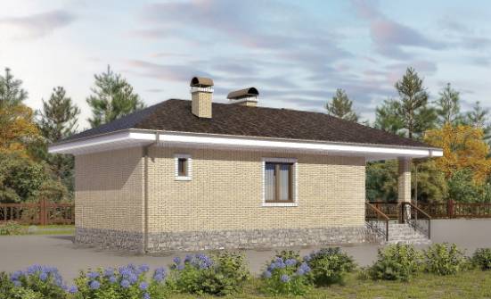 040-002-П Проект бани из блока Кемерово | Проекты одноэтажных домов от House Expert