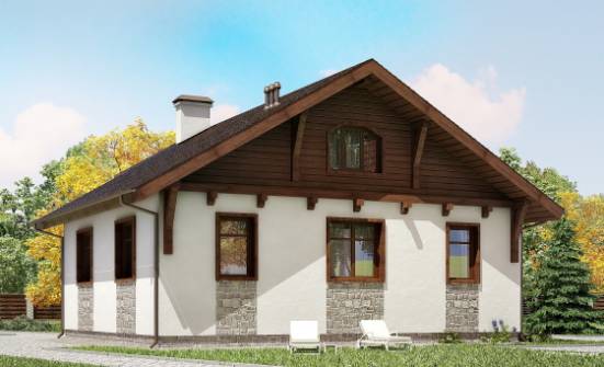 080-002-Л Проект одноэтажного дома, красивый коттедж из бризолита Гурьевск | Проекты одноэтажных домов от House Expert