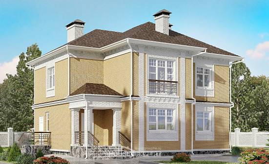 160-001-Л Проект двухэтажного дома, уютный загородный дом из керамзитобетонных блоков Междуреченск | Проекты домов от House Expert
