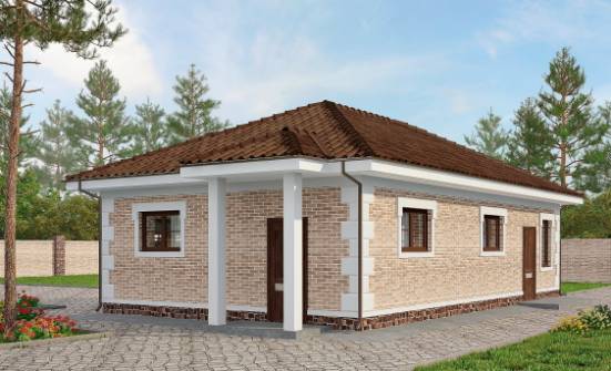 070-005-П Проект гаража из кирпича Гурьевск | Проекты домов от House Expert