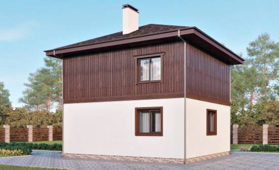 100-006-Л Проект двухэтажного дома, экономичный домик из арболита Таштагол | Проекты домов от House Expert