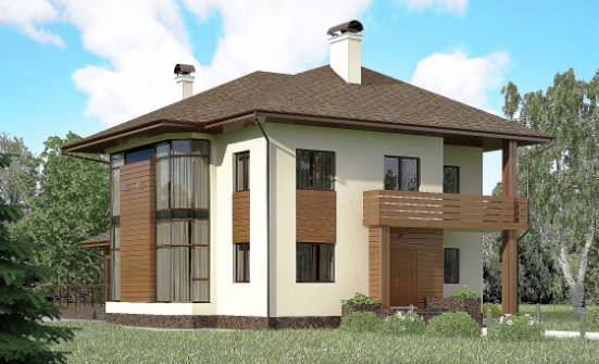 300-001-П Проект двухэтажного дома, огромный загородный дом из кирпича Новокузнецк | Проекты домов от House Expert