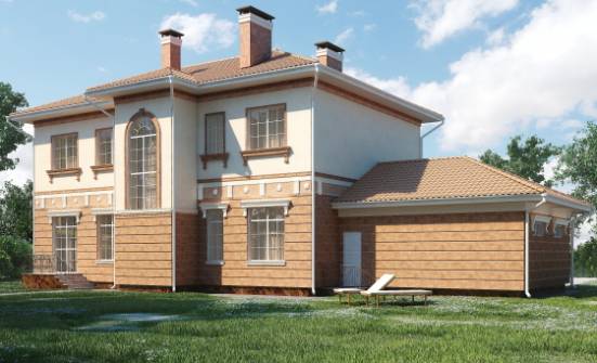 285-001-Л Проект двухэтажного дома, гараж, огромный коттедж из кирпича Кемерово | Проекты домов от House Expert