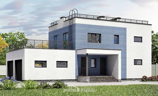 180-012-Л Проект двухэтажного дома, гараж, уютный загородный дом из кирпича Юрга | Проекты домов от House Expert