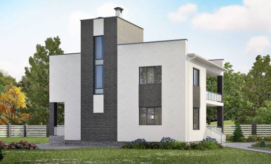 225-001-П Проект двухэтажного дома, просторный коттедж из бризолита Междуреченск | Проекты домов от House Expert