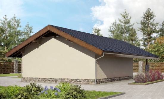 060-005-П Проект гаража из кирпича Осинники | Проекты домов от House Expert