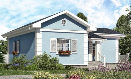 090-004-П Проект одноэтажного дома, экономичный дом из керамзитобетонных блоков Мыски | Проекты домов от House Expert