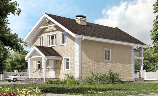 150-007-Л Проект двухэтажного дома мансардой, классический дом из арболита Междуреченск | Проекты домов от House Expert