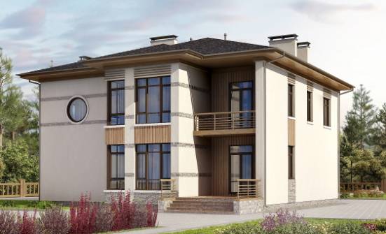345-001-П Проект двухэтажного дома, большой коттедж из пеноблока Топки | Проекты домов от House Expert