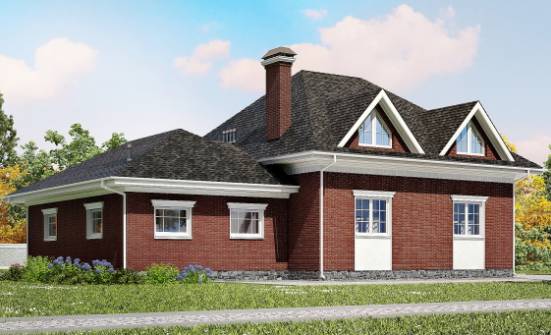 290-002-П Проект двухэтажного дома с мансардой, гараж, уютный дом из твинблока Мыски | Проекты домов от House Expert