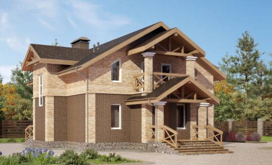 160-014-П Проект двухэтажного дома, уютный дом из бризолита Прокопьевск | Проекты домов от House Expert