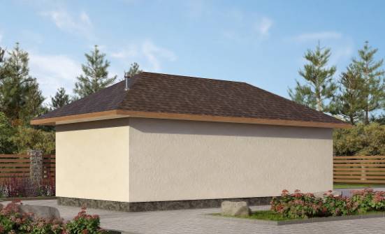 040-001-П Проект гаража из керамзитобетонных блоков Таштагол | Проекты одноэтажных домов от House Expert