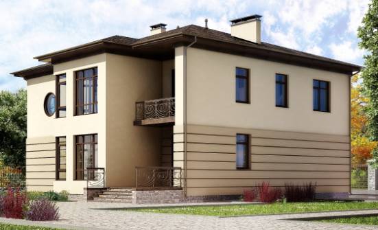 300-006-П Проект двухэтажного дома и гаражом, огромный дом из кирпича Таштагол | Проекты домов от House Expert