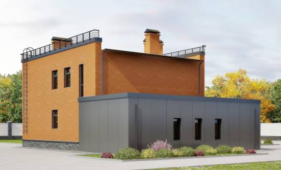 260-002-Л Проект двухэтажного дома, гараж, уютный загородный дом из поризованных блоков Новокузнецк | Проекты домов от House Expert