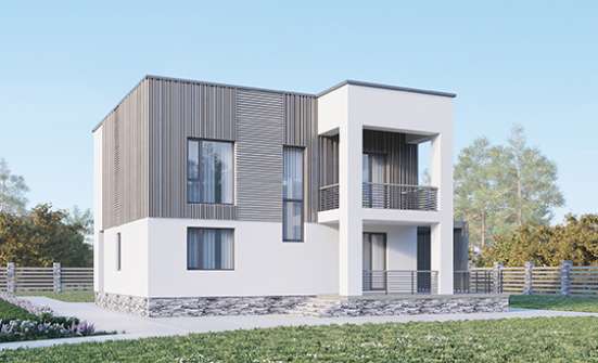 150-017-П Проект двухэтажного дома, доступный домик из блока Новокузнецк | Проекты домов от House Expert