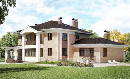 520-001-П Проект трехэтажного дома, красивый домик из арболита Мыски | Проекты домов от House Expert
