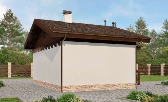 040-003-П Проект бани из бризолита Таштагол | Проекты одноэтажных домов от House Expert