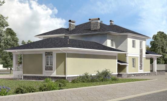620-001-Л Проект трехэтажного дома, гараж, современный дом из твинблока Юрга | Проекты домов от House Expert