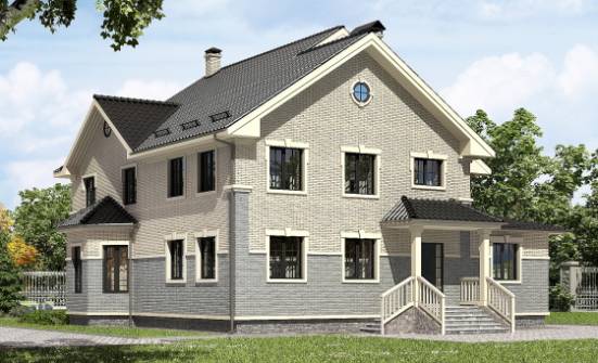 300-004-П Проект двухэтажного дома, просторный домик из газосиликатных блоков Белово | Проекты домов от House Expert