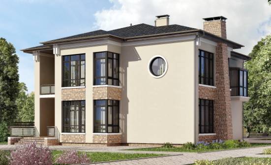 300-005-Л Проект двухэтажного дома, огромный дом из кирпича Белово | Проекты домов от House Expert