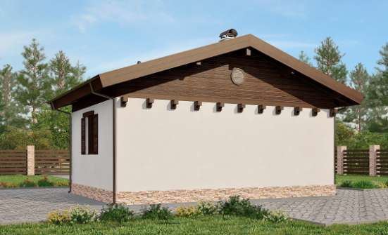 040-003-П Проект бани из бризолита Таштагол | Проекты одноэтажных домов от House Expert