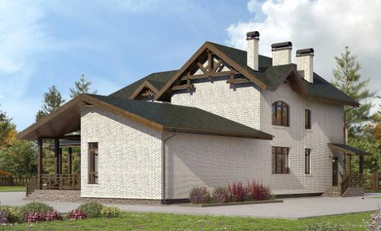 340-004-Л Проект двухэтажного дома, большой домик из арболита Таштагол | Проекты домов от House Expert