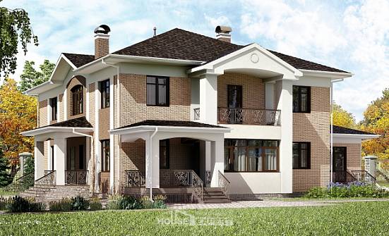 520-001-П Проект трехэтажного дома, красивый домик из арболита Мыски | Проекты домов от House Expert