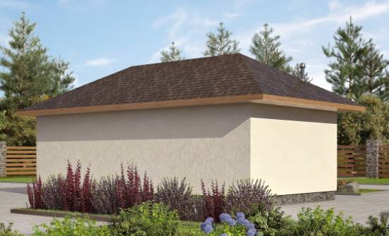 040-001-П Проект гаража из керамзитобетонных блоков Таштагол | Проекты домов от House Expert