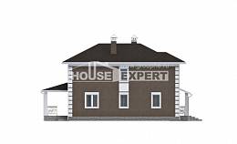 185-002-П Проект двухэтажного дома, недорогой домик из теплоблока Ленинск-Кузнецкий, House Expert