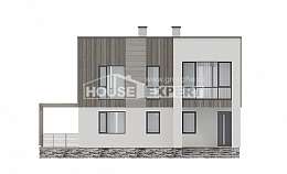 150-017-П Проект двухэтажного дома, современный домик из пеноблока Осинники, House Expert