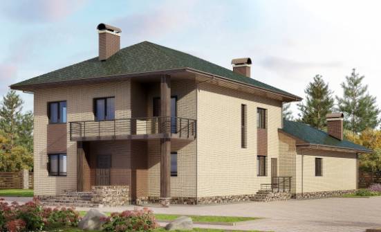 305-003-П Проект двухэтажного дома, огромный домик из поризованных блоков Юрга | Проекты домов от House Expert