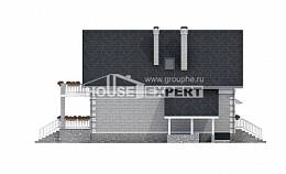 200-009-П Проект трехэтажного дома с мансардой и гаражом, уютный коттедж из газосиликатных блоков Белово, House Expert