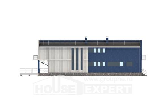 100-003-П Проект двухэтажного дома, классический коттедж из арболита Топки, House Expert