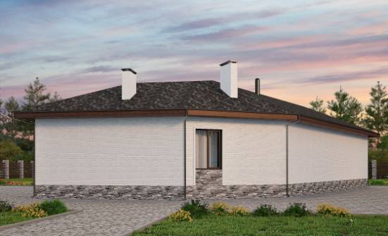 145-001-Л Проект бани из поризованных блоков Киселёвск | Проекты одноэтажных домов от House Expert