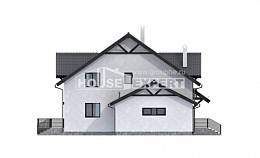 290-003-П Проект двухэтажного дома с мансардным этажом, просторный дом из поризованных блоков Ленинск-Кузнецкий, House Expert