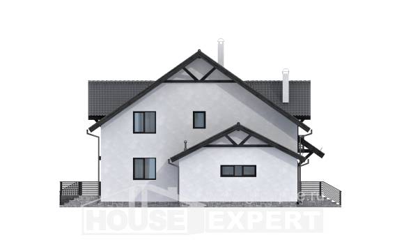 290-003-П Проект двухэтажного дома с мансардным этажом, просторный дом из поризованных блоков Ленинск-Кузнецкий, House Expert
