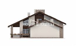 480-001-Л Проект трехэтажного дома мансардой, современный дом из пеноблока Мыски, House Expert